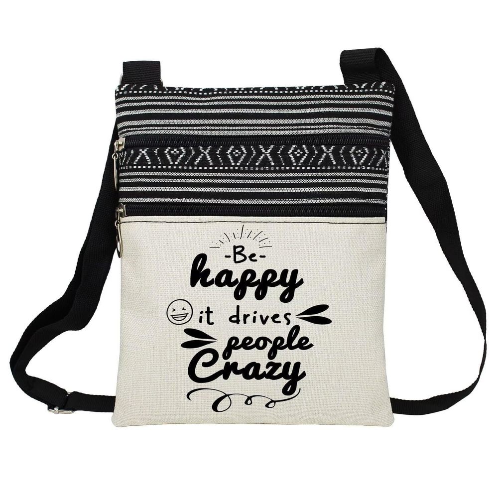 Be Hay Messenger Bag Small Ethnic Pattern Printed Adjustable Strap :)